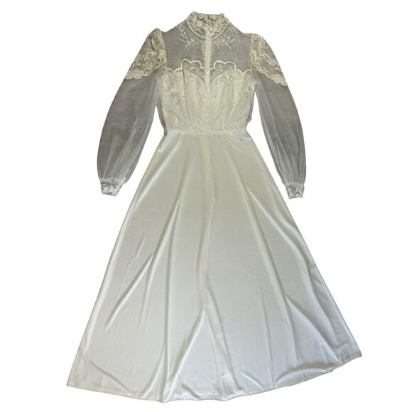 70s vintage prairie dress victorian - Picture 1 of 7